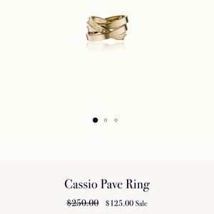 Vita Fede Cassio Pavé ring; adjustable to size 7.5